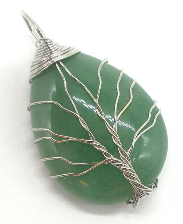 Pendentif Arbre de Vie - Aventurine - 4cm
