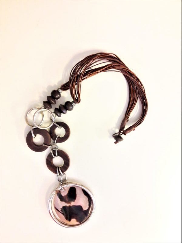 Collier bois et métal 3