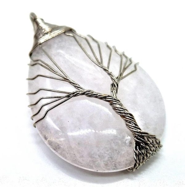 Pendentif Arbre de Vie - Cristal de roche