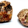 Géode pleine agate rouge