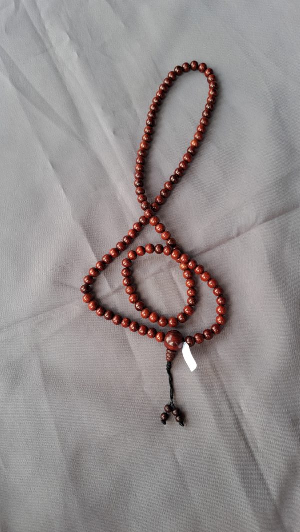 Mala santal rouge 8mm