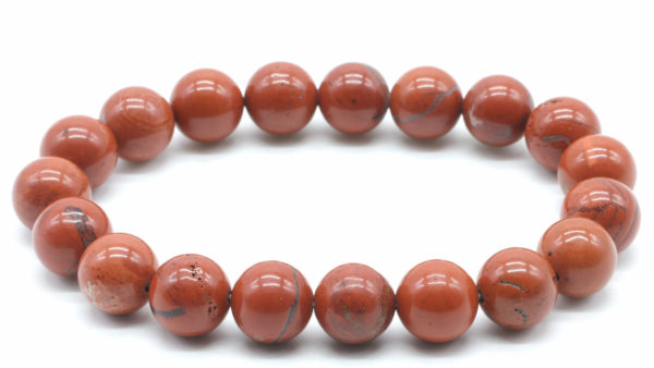 Bracelet Jaspe rouge (10mm)
