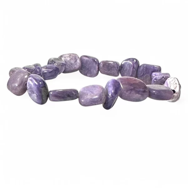 Bracelet charoïte pierres roulées